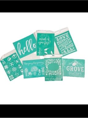 Chalk Couture Graphic Transfers Stencils Hello Flowers Love  Garden Home Signs